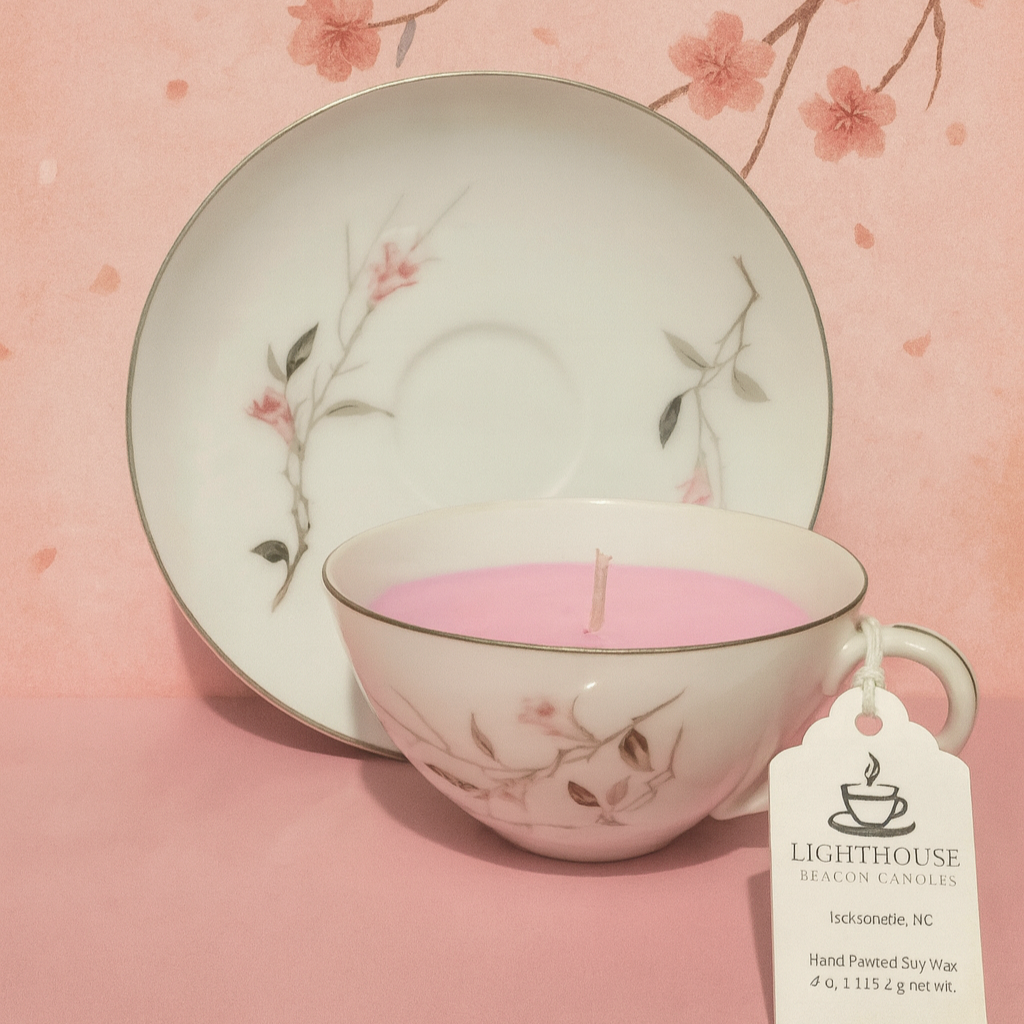 Cherry Blossom Teacup & Saucer (Japanese Cherry Blossom)